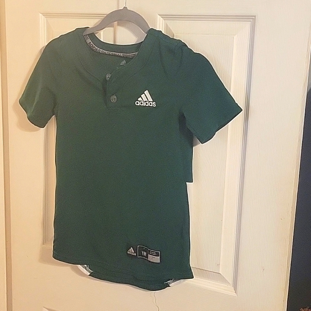 Boys Adidas Green Jersey Size 11-13 Years